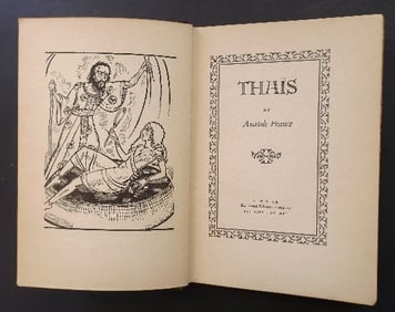Anatole France, Thais, US Ed. 1931, Arthur Zaidenberg illustrations