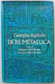 Georgius Agricola, DE RE METALLICA, 1st US Ed. 1950, illlustrated