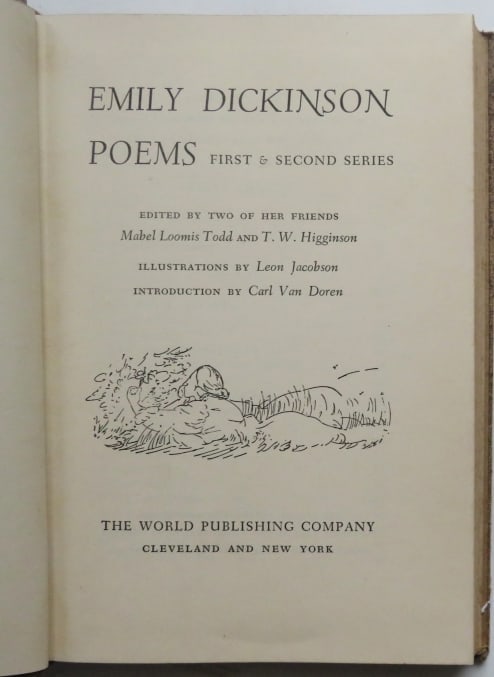 Emily Dickinson, Poems, 1st & 2nd Series, 1948, illustrated by Leon Jacobson (1 of 11)