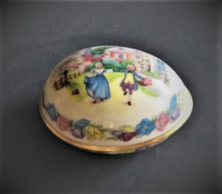 Vintage Lenox Porcelain Easter Egg 1987, Trinket Box, Limited Edition