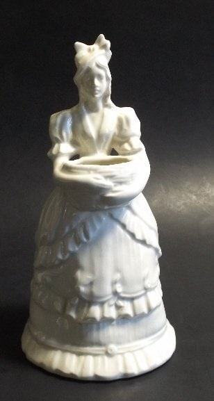 Antique Art Deco Porcelain Girl Figure Vase, Czechoslovakia 1920s (1 of 13)