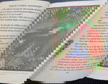 Carpenter, Tales of Russian Grandmother, Bilibin illustrations 1st US Ed. 1939