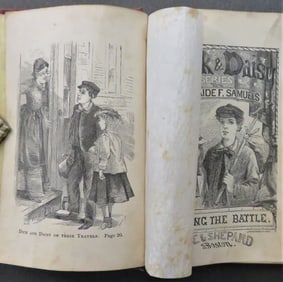 Samuels, Dick & Daisy's City Life, US Ed. 1872, Fighting The Battle, illustrated