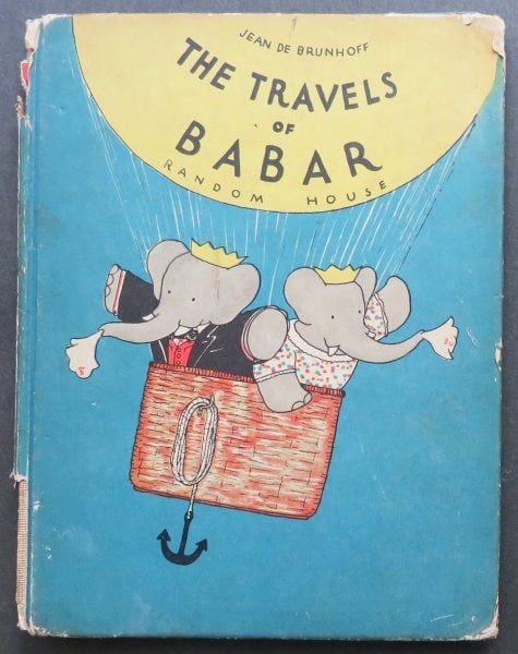 Jean De Brunhoff, Travels of Babar, 1934, 1st US Edition, illustrated (1 of 19)