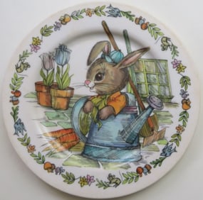 Peter Rabbit Spring, 1960s Oneida Deluxe,  Melanine Plate