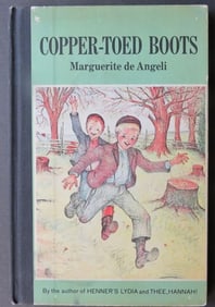 Marguerite de Angeli, Copper-Toed Boots, 1stEd. 1950s Print, illustrated