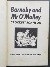 Crockett Johnson, Barnaby & Mr O'Malley, 1stEd. 1944, illustrated, Comics