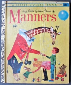 Parrish, Little Golden Book of Manners, 1962, 1st Ed. Richard Scarry illustrations