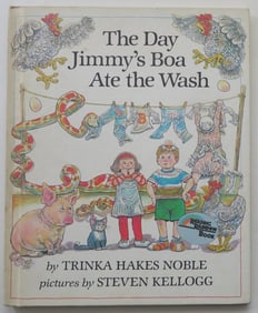 Noble, The Day Jimmy's Boa Ate the Wash, 1980, Steven Kellogg illustrations