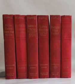 Rudyard Kipling, 6 Volumes, Authorized US Ed. 1913, Stories, Essays, Novels
