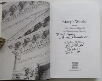 Richard Cote, Mary's World, Love & War, Charlston, Biography, Signed Ed. 2008