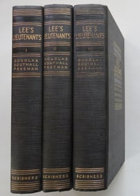 Freeman, Lee's Lieutenants, Complete 3 Vol. Ed. 1940s, illustrated