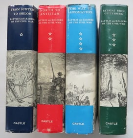 Battles & Leaders of Civil War, Complete 4vol. Facsimile 1880s Castle Ed. 1956