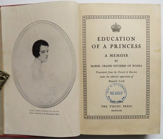 Grand Duchess Marie, Education of a Princess, Memoir, 1stEd. 1931, illustrated