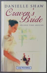 Danielle Shaw, Cravens Bride, 1st Large Print Edition, 2003 Novel