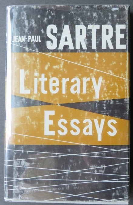 Sartre, Literary Essays, Wisdom Library US Ed. 1957 Philosophical (1 of 10)