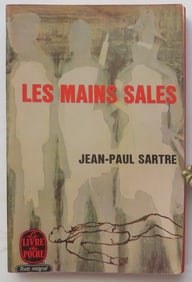 Jean-Paul Sartre,  Les mains sales, 1948 Gallimard, 1970s Print