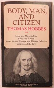 Thomas Hobbes, Body, Man, Citizen, Selection, 1967 PB Edition