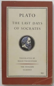 Plato, Last Days of Socrates, 1962 PB Edition