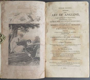 Thomas Best, Art of Angling, Enlarged 1814 London Edition: "The Art of Angling Confirmed by actual Experience; Interspersed with Several New and Recent Discoveries. To which is now added Nobb's Complete Troller, The whole forming A Complete Museum for the Lov