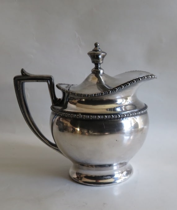 Antique Art Deco Victor Silver Plated Creamer, 1920s (1 of 10)