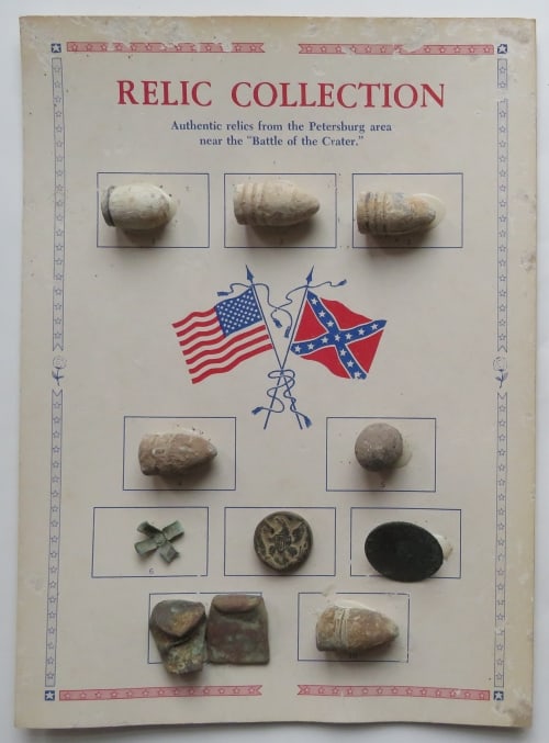 Relics of the Battle of The Crater, Petersburg, Virginia, Civil War 1864 (1 of 6)