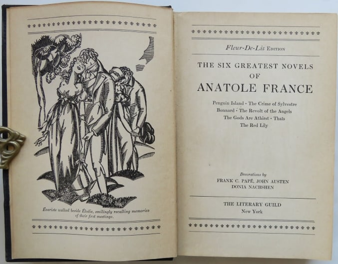 Anatole France, 6 Novels, 1vol. Ed., 1930, Penguin Island, Thais, Revolt of Angels ++ (1 of 10)