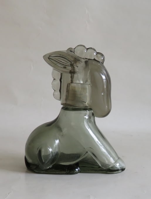 Vintage Avon Charisma Cologne Donkey Glass Bottle, 1970s (1 of 6)