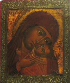 Icon of the Mother of God of Korsun, Litho on Wood