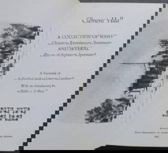 Clement Hall, Collection of Christian Experiences, 1753 Facsimile Ed., 1961: "A Collection of Many Christian Experiences, Sentences, and Several Places of Scripture Improved" together with "Serious Advice to Persons Who have been Sick" by Clement Hall, a facsimile