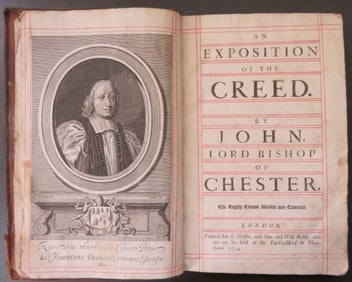 Pearson, Bishop of Chester, Exposition of Creed 1704 Ed., Loggan Engraving