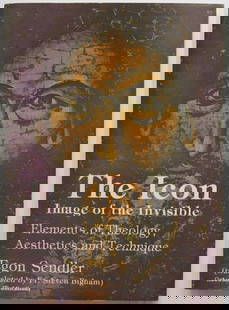 Sendler, Image of Invisible, Elements of Theology, Aesthetics & Technique, 1992: "The Icon, Image of the Invisible: Elements of Theology, Aesthetics and Technique" by Egon Sendler, published by? Oakwood Publications, Torrance, California, First Edition, stated 3rd Printing 1992 (1
