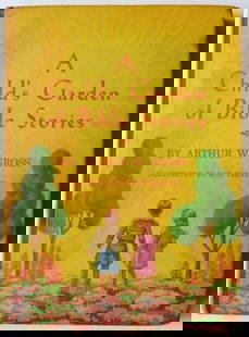 Gross, Child's Garden of Bible Stories, 1stEd., 1948, Rod Taenzer illustrations: "A Child's Garden of Bible Stories" by Arthur William Gross, illustrated by Rod Taenzer, published by Concordia Publishing House, 1948. First edition. Illustrated hard boards, 5.3/4" x 8"; 146 pages,