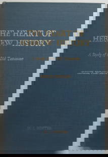 Hester, Heart of Hebrew History, Study of the Old Testament, 1stEd. 1956 Print: "The Heart of Hebrew History. A Study of the Old Testament" by H.I. Hester, Vice-President of Bible, William Jewell College. Published by The William Jewell Press, Liberty, Missouri, 1956. First