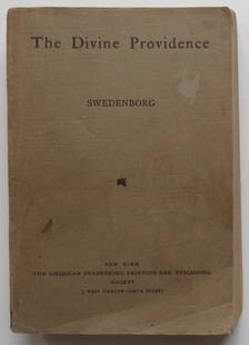 Swedenborg, Angelic Wisdom Concerning the Divine Providence, 1918: "Angelic Wisdom Concerning the Divine Providence" by Emanuel Swedenborg. Published by The American Swedenborg Printing and Publishing Society, 3 West 29th Street, New York, 1918 [first published in