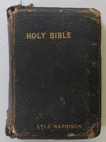 The Holy Bible, New & Old Testaments, King James Version, Zippered-Case, 1950s
