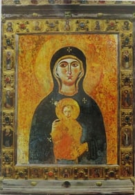 Madonna Nicopeia, Virgin & Child, Italy, 10.cent., Byzantine Orthodox Icon, Litho