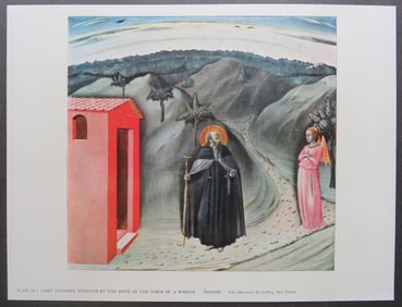 Sassetta, Saint Anthony Tempted by the Devil, 1950 Litho Art Print