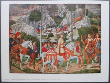 Benozzo Gozzoli, Journey of the Magi, 1950 Litho Art Print