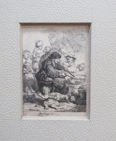 Rembrandt, The Pancake Woman, 1635, German Facsimile 1920s