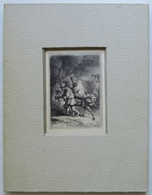 Rembrandt, The Flight into Egypt, 1633, Etching, German Facsimile 1920s
