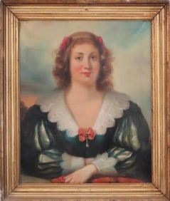 Henri Decaisne, Countess L.H., Oil Painting on Canvas, 19th Century