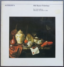Sothebys Catalog, Nov. 1983 Old Master Paintings, New York Galleries