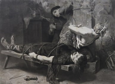 Luminais, The Death of Chramn, Antique Photogravure Goupil 1881