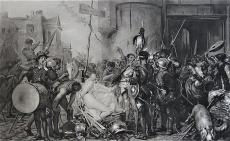 Edouard de Beaumont, Captain's Share, Antique Photogravure Goupil 1881