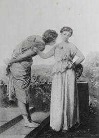 Jean-Ernest Aubert, Youth, Ancient Rome, Antique Photogravure Goupil 1881
