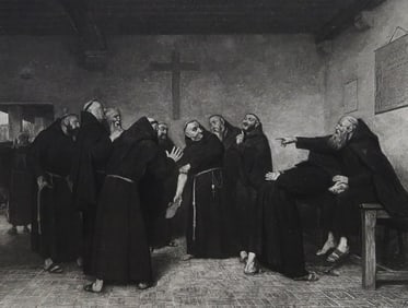 Jose Frappa, The Warm Hand, Antique Photogravure Goupil 1881