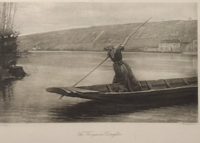 Emile Adan, The Ferrymans Daughter, photogravure Hess, 1870s