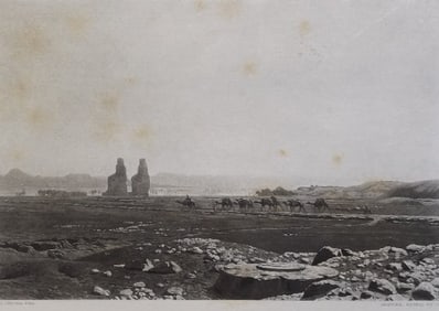 Jean Leon Gerome, The Plain of Thebes, Antique Photogravure Goupil 1881