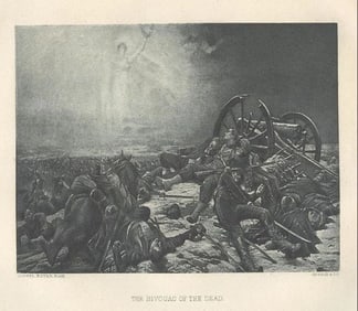 Lionel Noel Royer, Bivouac of the Dead, Antique Photogravure 1894